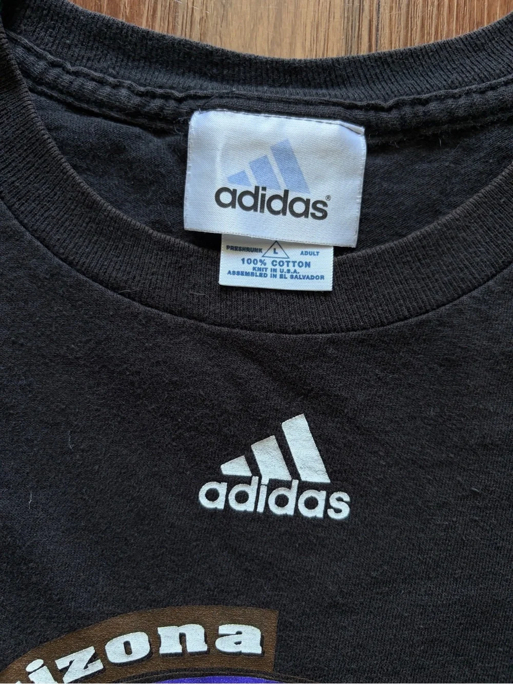 adidas Black Arizona Diamondbacks Logo Muscle Tee